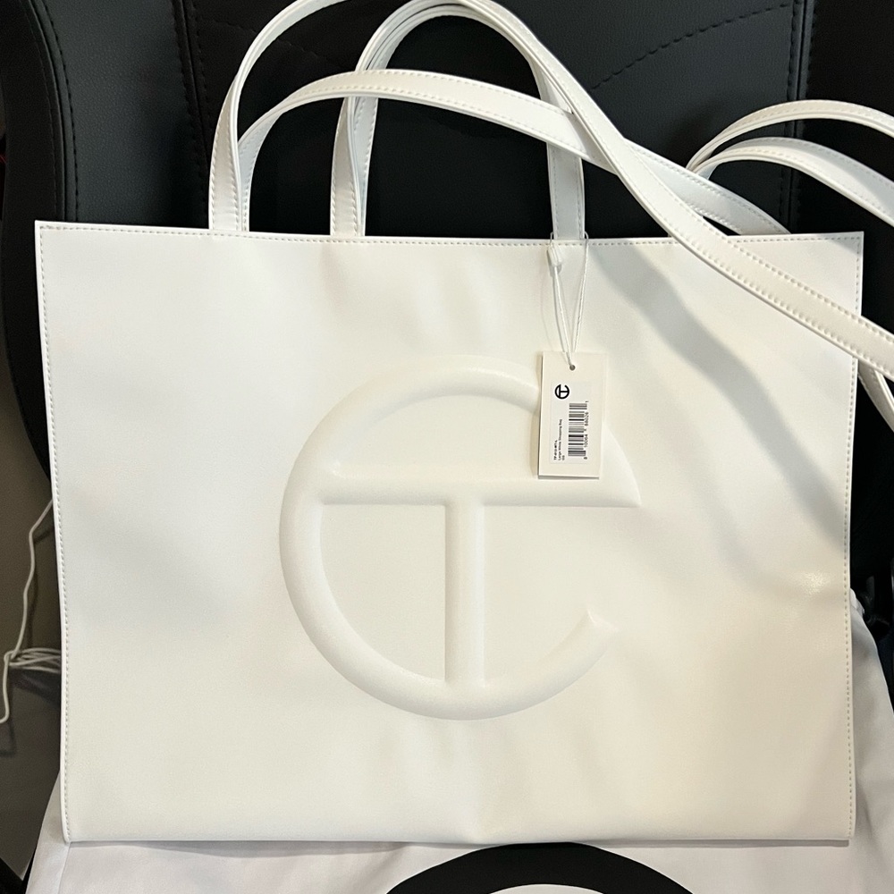 Large White Shopping Teflar Bag